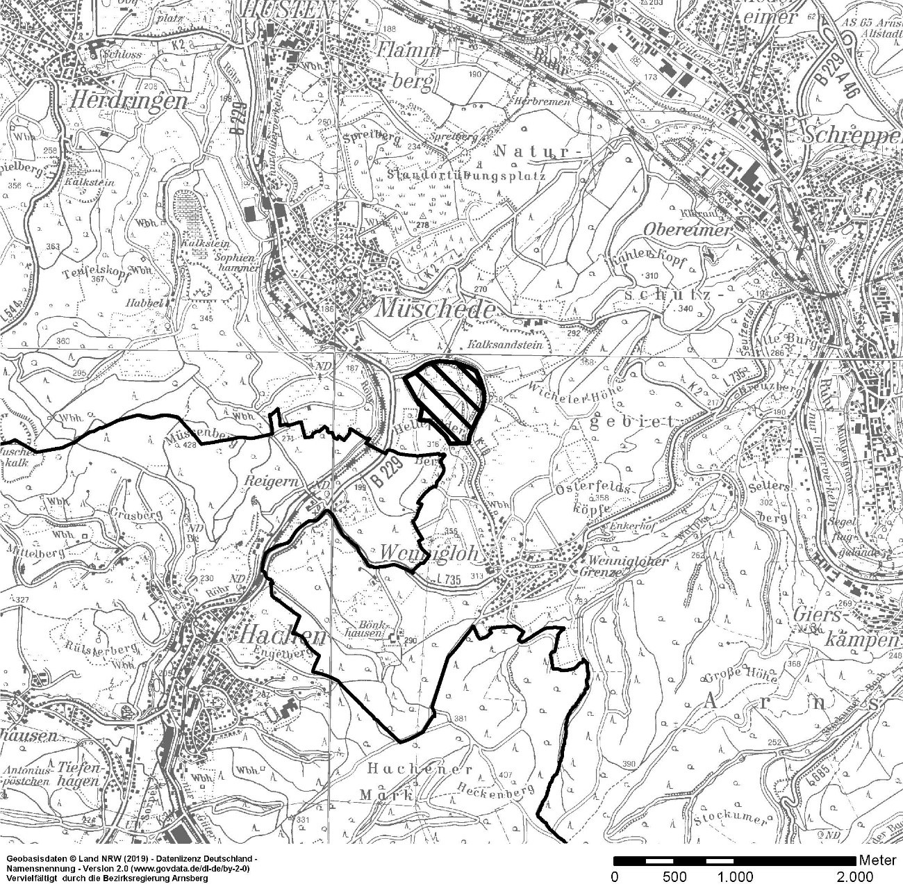 Infokarte Kreis Soest und Hochsauerlandkreis