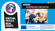 Abgebildet sind Impressionen zur Veranstaltung „Hairdressing goes digital“.