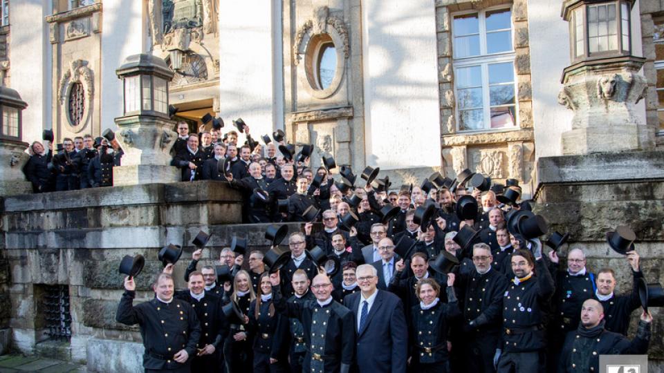 Die Schornsteinfeger/innen des Regierungsbezirks Arnsberg kamen zum traditionellen Empfang des Regierungspräsidenten