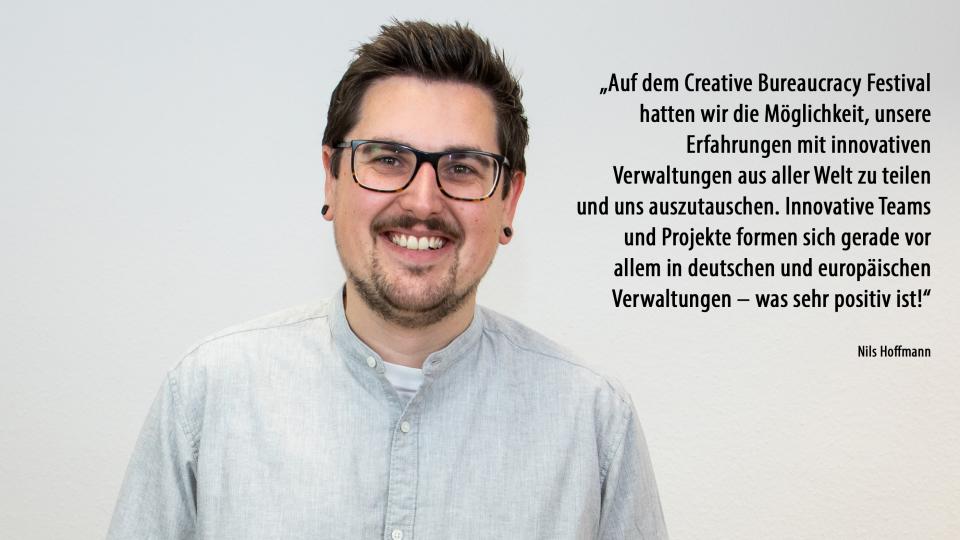 Nils Hoffmann, Leiter des Innovationslabors der Bezirksregierung Arnsberg (GovLab)