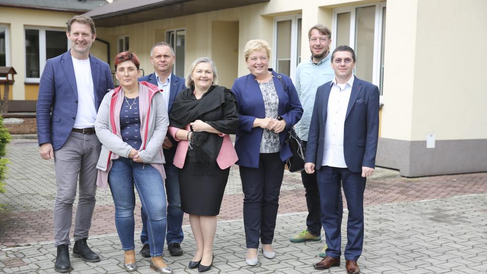 Gruppenfoto (v.l.): René Lottermoser, Barbara Twardowska, Marcin Kołodziej, Sabina Kolbusz, Lidia Gerelo, Jakob Terlau und Robert Gencerczyk