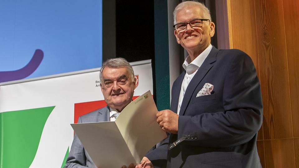 NRW-Innenminister Reul und Regierungspräsident Vogel