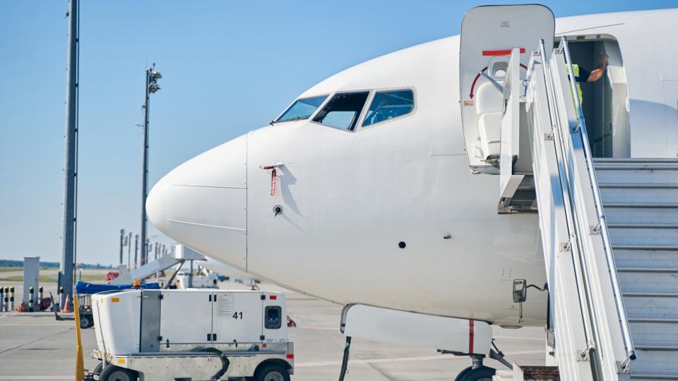 Mit dem elektrischen System eines Flugzeugs verbundene Vorrichtung