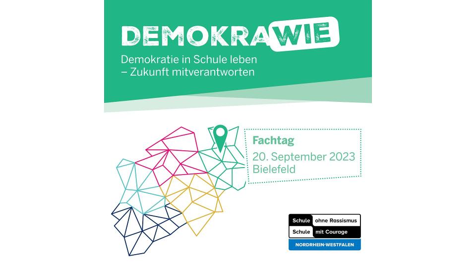 Abgebildet ist das Deckblatt der Broschüre zum Fachtag des Trägerverbunds der Landeskoordination SoR - SmC NRW am 20.09.23 in Bielefeld.