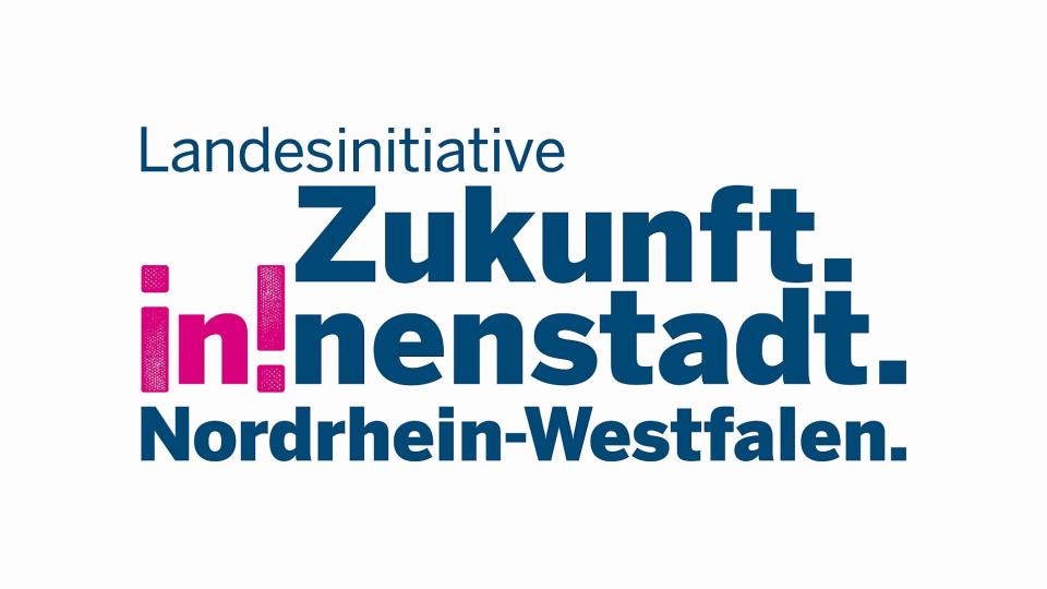 Abgebildet ist das Logo des Innenstadtprogramms in Nordrhein-Westfalen.