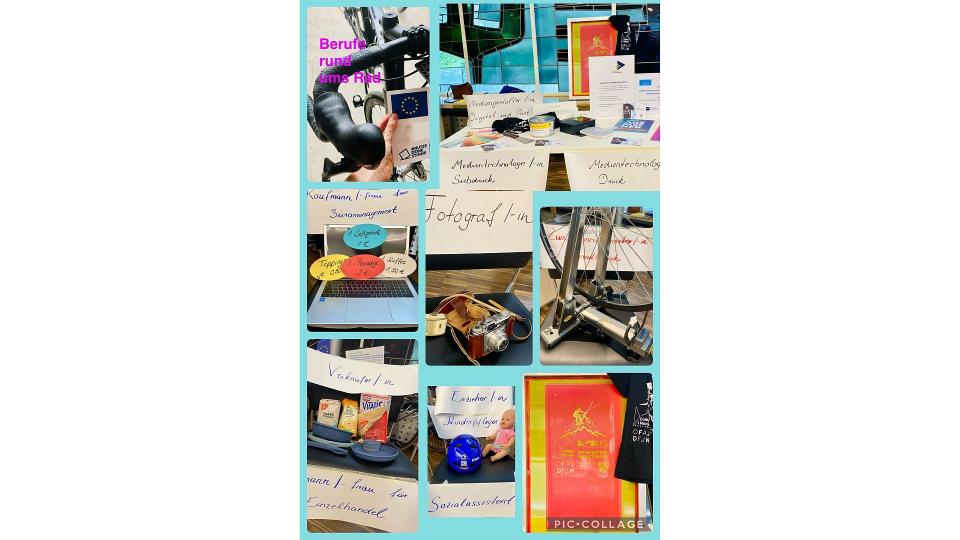Abgebildet ist eine Zusammensetzung mehrerer Bilder von einem Stand. 