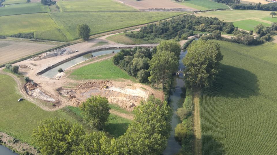 Luftaufnahme des gesamten Areals