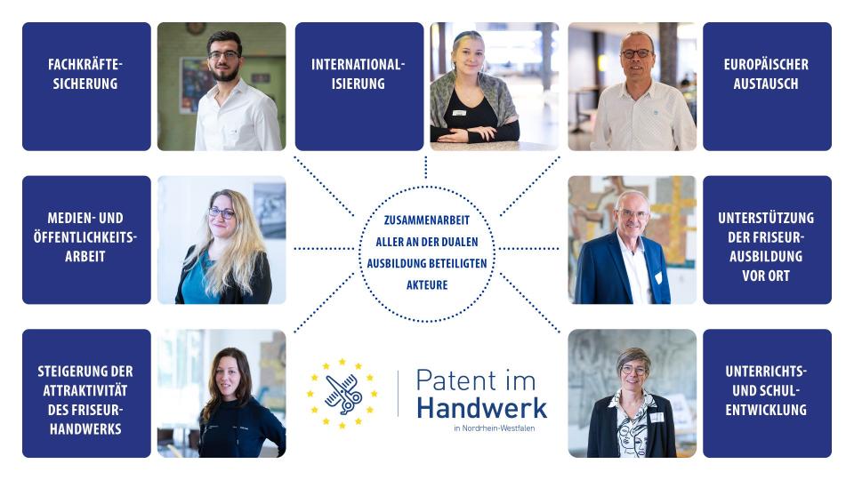 Abgebildet sind Eindrücke zu einer Veranstaltung von Patent in NRW.