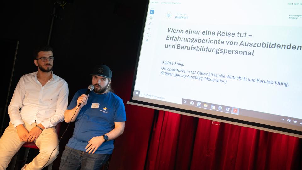 Abgebildet sind Eindrücke zu einer Veranstaltung von Patent in NRW.