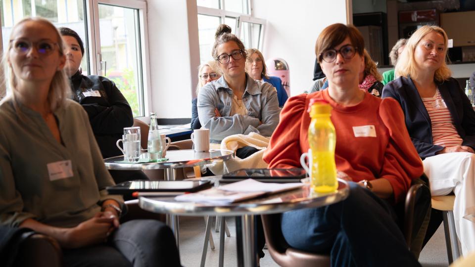Abgebildet sind Eindrücke zu einer Veranstaltung von Patent in NRW.