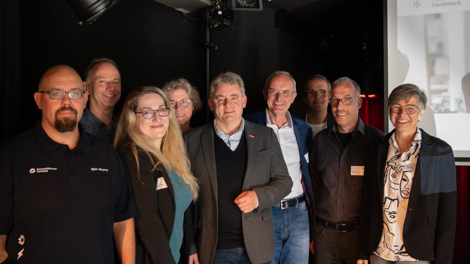 Abgebildet sind Eindrücke zur einer Veranstaltung von Patent in NRW.