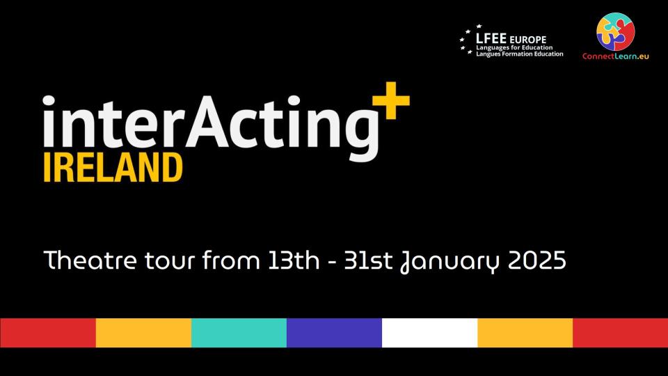 Abgebildet ist das Deckblatt einer Datei mit der Aufschrift "Theatre tour from 13th - 31st January 2025" (zu Deutsch: Theatertour vom 13. bis 31. Januar 2025).