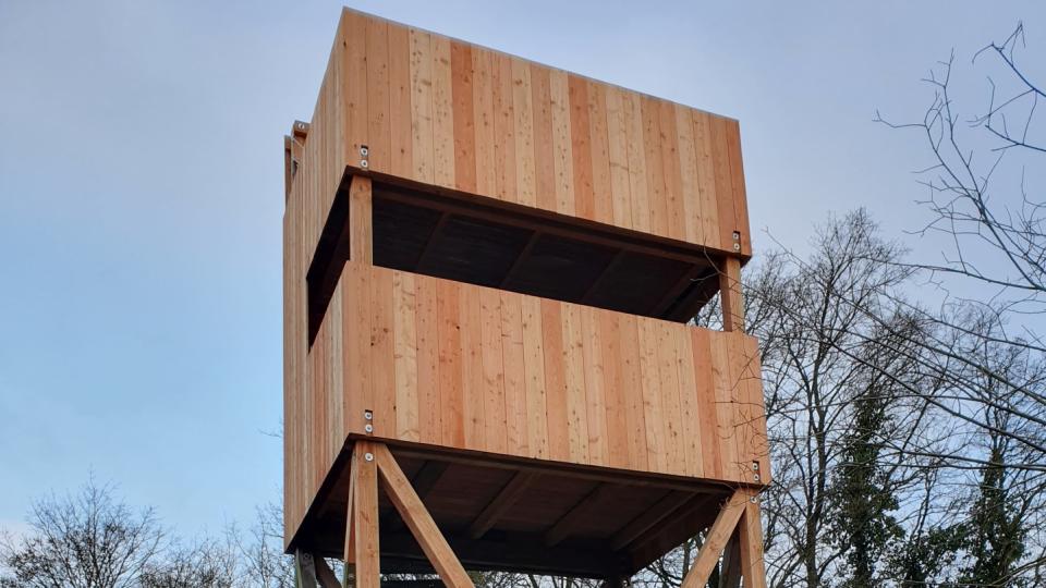 Aussichtsturm mit Wendeltreppe