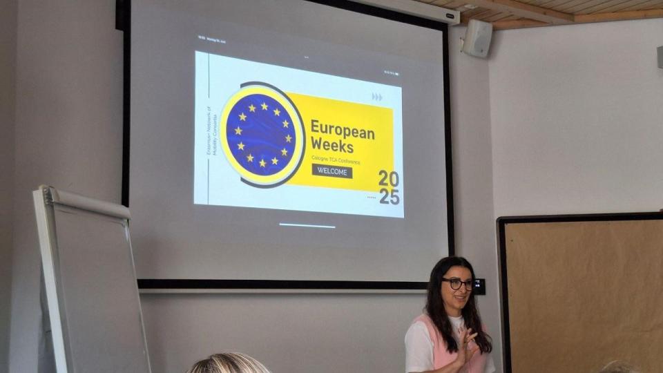 Abgebildet sind Impressionen zur der internationalen Konferenz in Santiago de Compostela in Spanien.