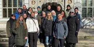 Abgebildet sind Impressionen zum Job Shadowing zur Demokratiebildung in Danzig, Polen.