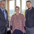 von links, Regierungspräsident Hans-Josef Vogel, Michaela Butterweck, Festspiele Balver Höhle, Lukas Koch, 1. Vorsitzender Festspiele Balver Höhle