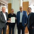 Oberbürgermeister Ullrich Sierau, Marcus Lobbes, Regierungspräsident Hans Josef Vogel, Tobias Ehinger