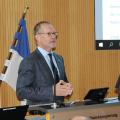Ferdinand Aßhoff, Regionalplaner bei der Bezirksregierung Arnsberg bei der Eröffnung des „Arnsberger Forums Regionalplanung“