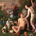 Das Kunstwerk „Adam und Eva im irdischen Paradies“ von Johann Wenzel Peter 