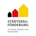 Abgebildet ist das Logo der Städtebauförderung von Bund, Ländern und Gemeinden. 