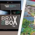 Abgebildet sind mehrere schwarze Kartons mit der Aufschrift "BRABox". 