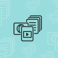 Icons von Dokumenten, Web-Seiten und Videos
