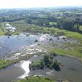 Luftaufnahme einer Flusslandschaft