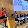 Korinna Zeumer, Ministerium für Wirtschaft, Industrie, Klimaschutz und Energie des Landes Nordrhein-Westfalen stellt den Förderaufruf des Programms „Regio-NRW – Transformation“ vor.