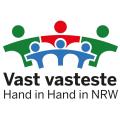 Abgebildet ist das Logo von "Vast vasteste - Hand in Hand in NRW".