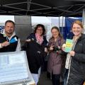 Abgebildet sind Impressionen zu einer Veranstaltung auf dem Drahteselmarkt und dem City-Fest DORTBUNT.