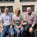 Abgebildet sind Claudia Blaufuß, Freiherr-vom Stein-Berufskolleg in Werne, Timo Engbring, Alice-Salomon-Berufskolleg in Bochum und Jörg Veit, Berufskolleg für Technik in Lüdenscheid.